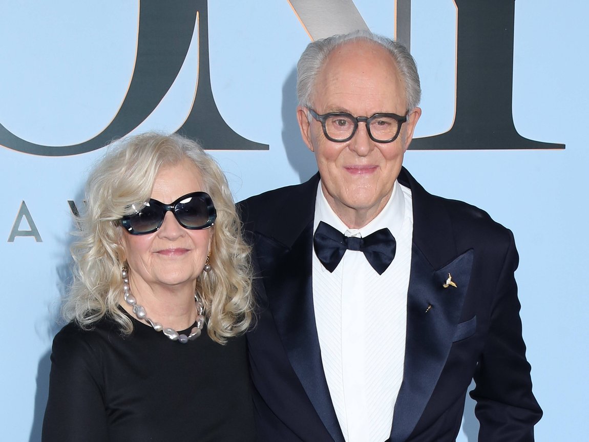 John Lithgow celebrates Tony Award win with his wife