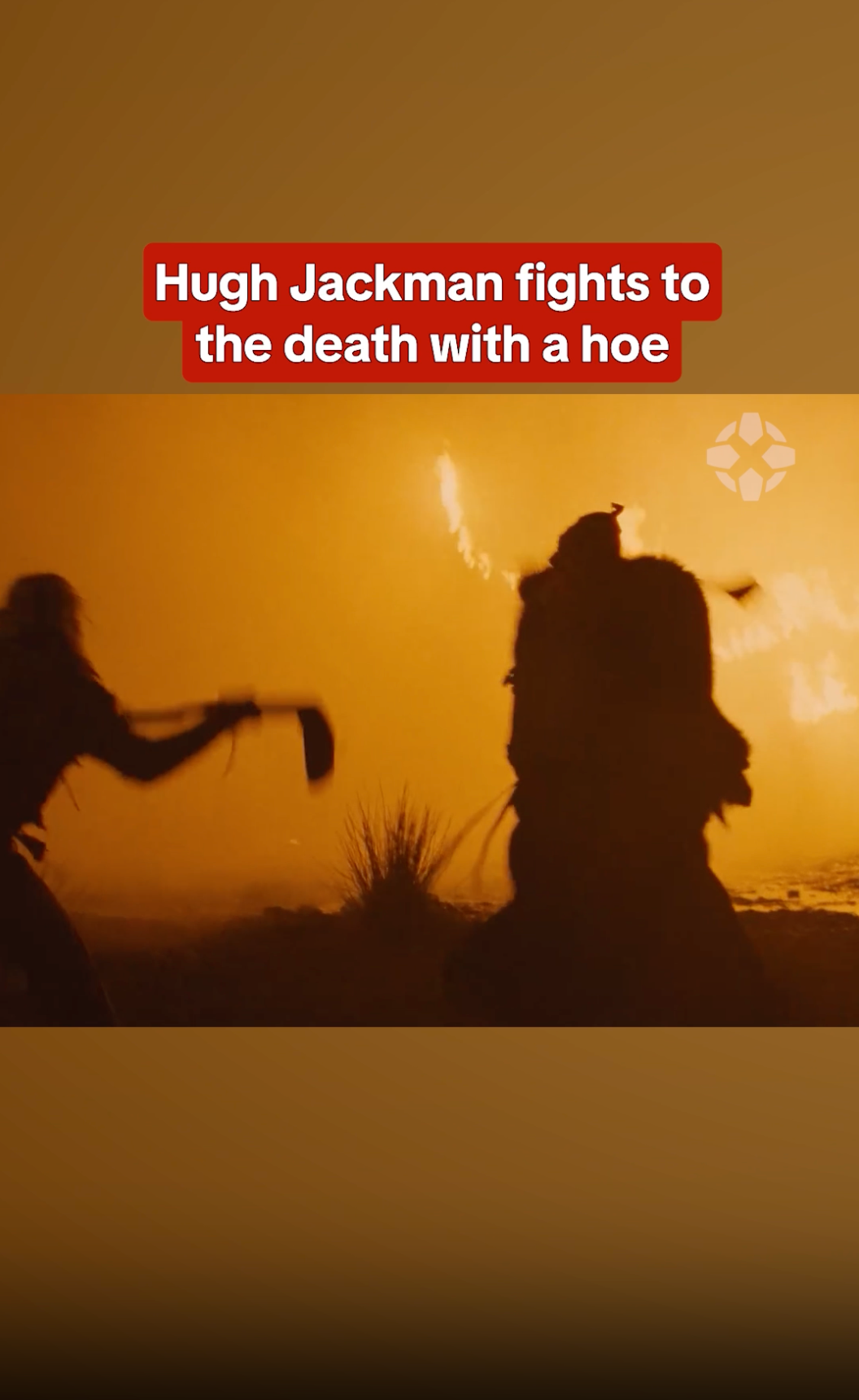Hugh Jackman fights to the death with a hoe in Death of Robin Hood