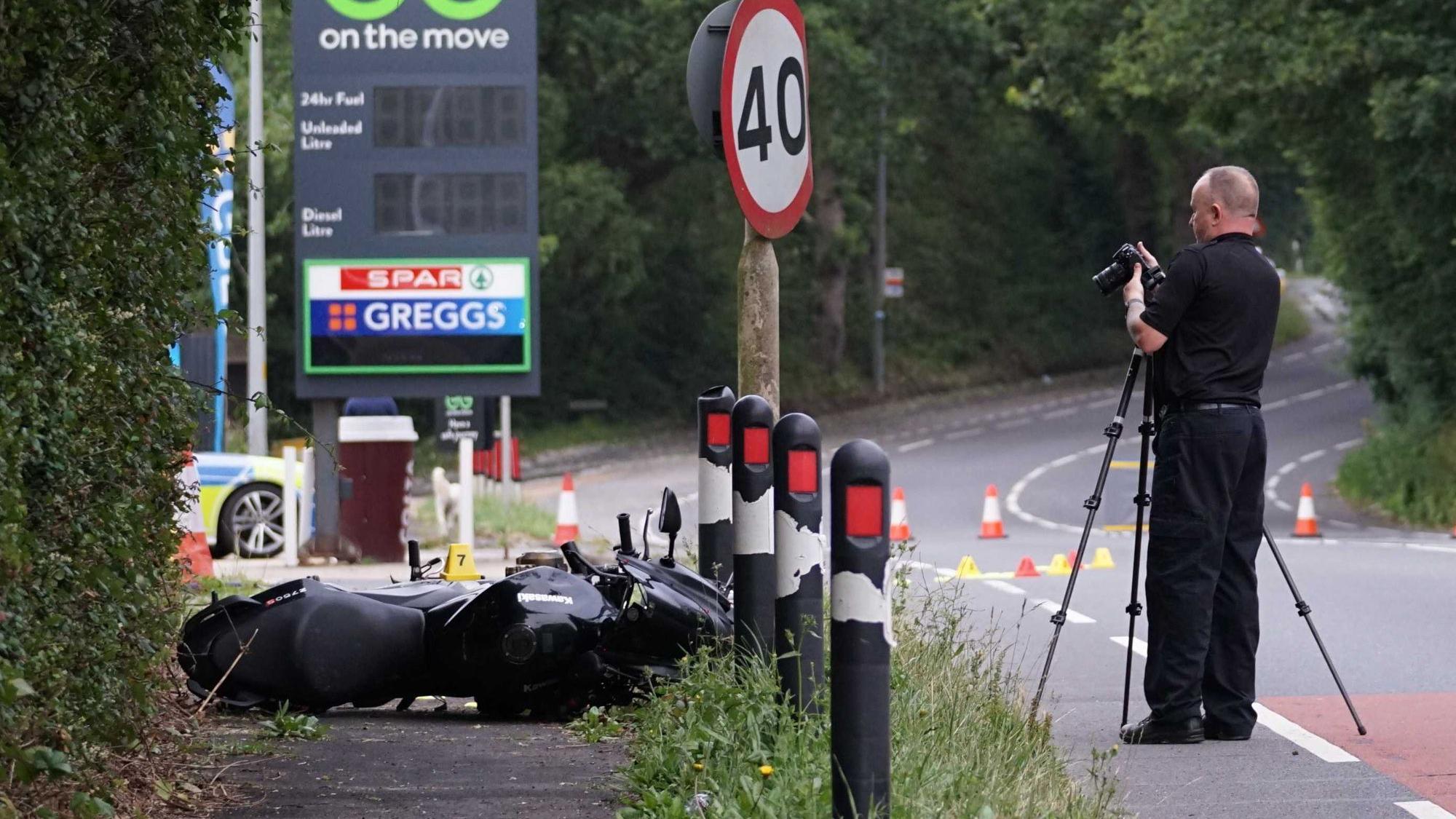 Motorcyclist seriously injured in crash with van