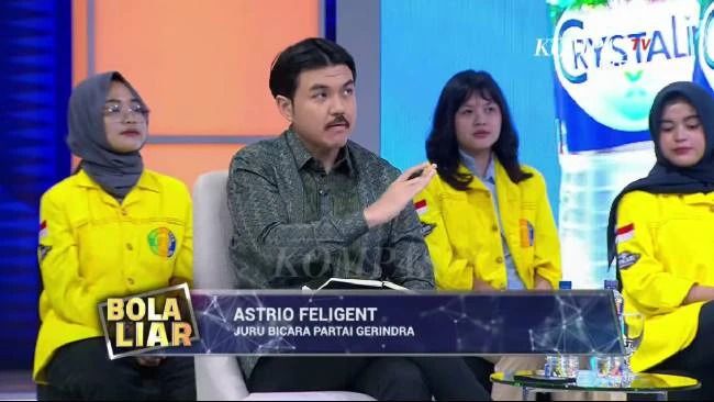 Sosok Astrio Feligent, jubir Gerindra yang jadi sorotan usai debat ...