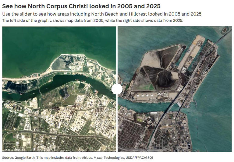 Maps show growth of Southside Corpus Christi, other areas since 2000