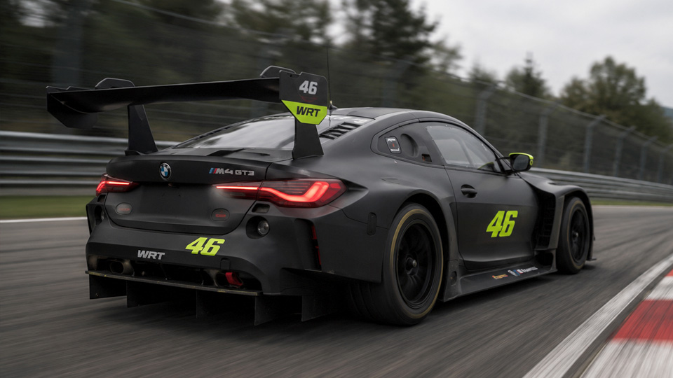 Valentino Rossi tests BMW M4 GT3 flat out at Imola