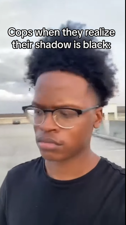 Cops when they realize their shadow is black 🤨🚓💀 immediate ...