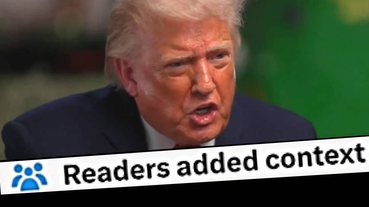 Trump hit with community note after rejecting no new wars promise