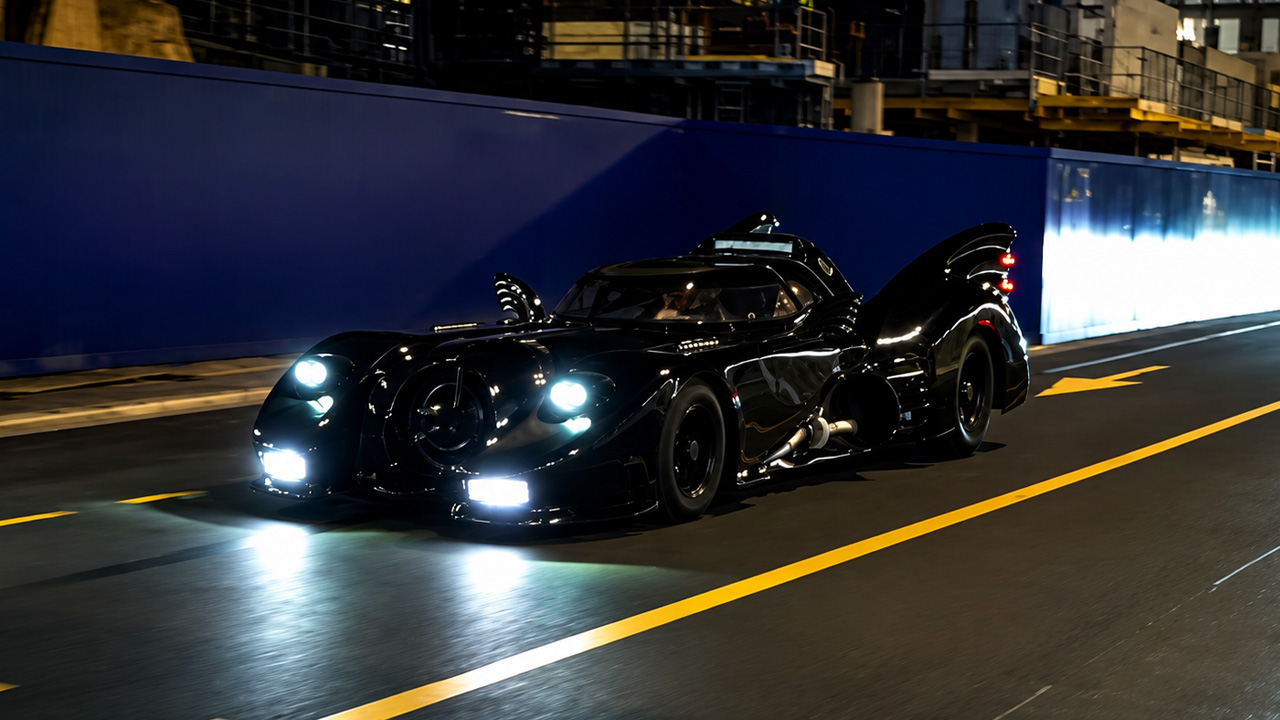 The most insane real life Batmobile driving at night