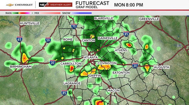 Flood threat grows across Atlanta and North Georgia as rounds of heavy ...