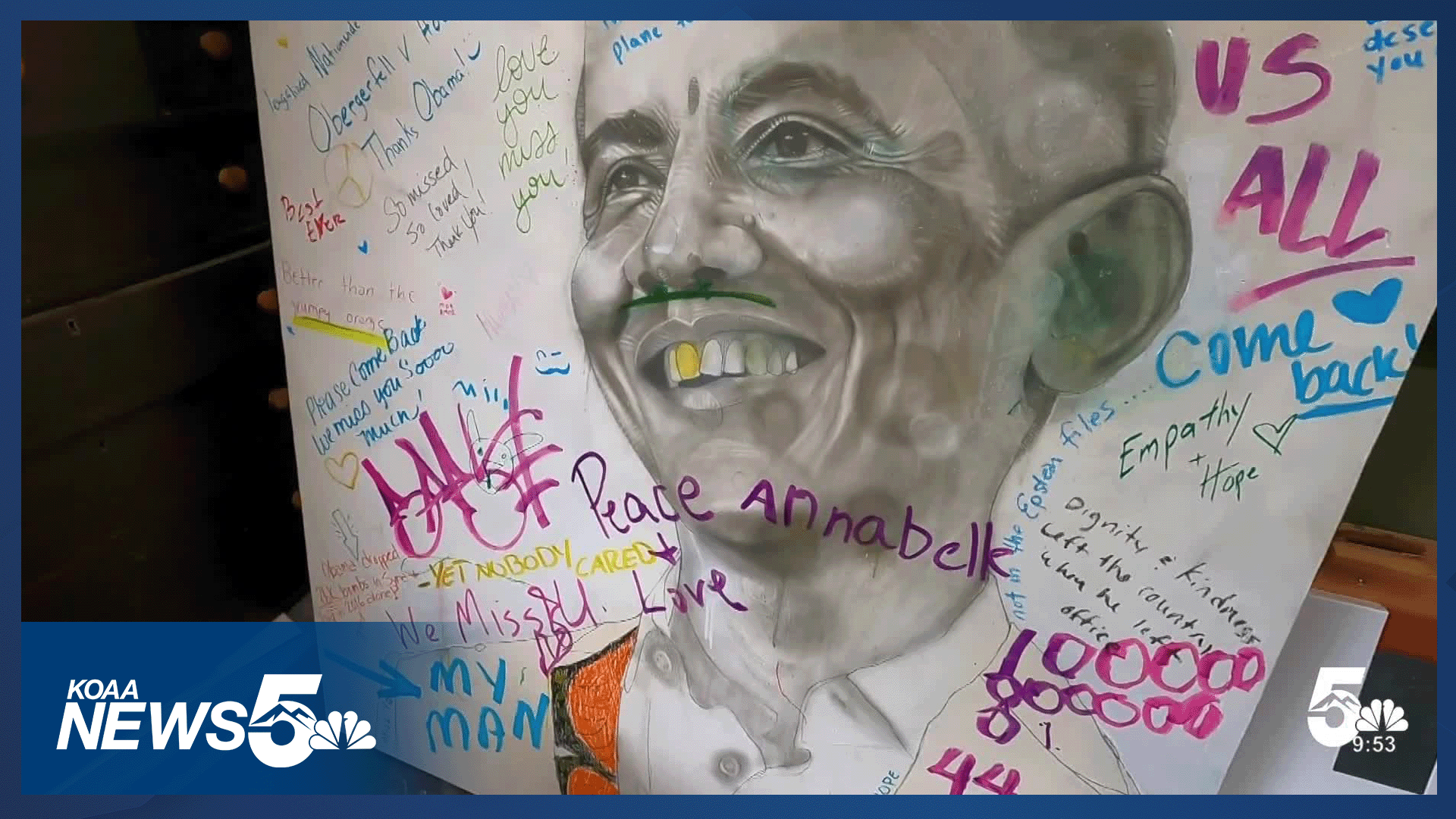The surprising reason an artist is letting people deface his paintings
