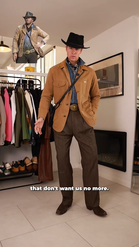 Arthur Morgan non-mod outfit reaction