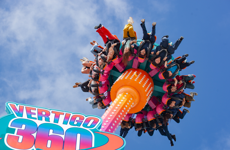 Santa Cruz Beach Boardwalk opens new Vertigo 360 ride that spins, soars ...