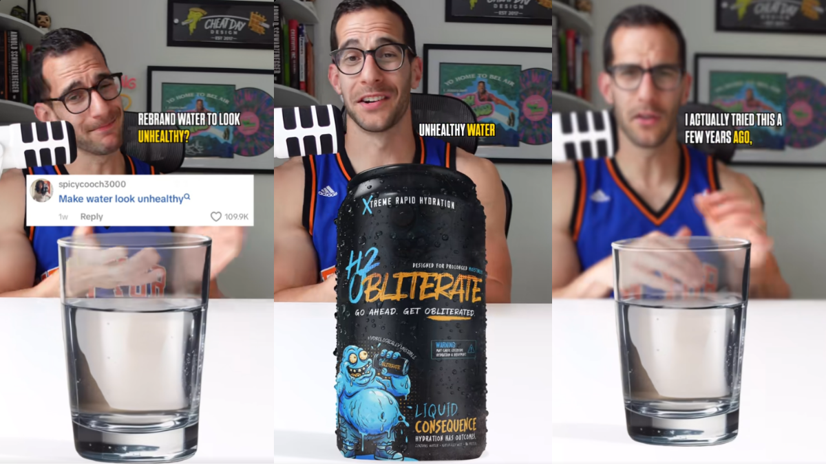 Food rebrand guy ‘rebrands’ water to look unhealthy: ‘Side effects ...