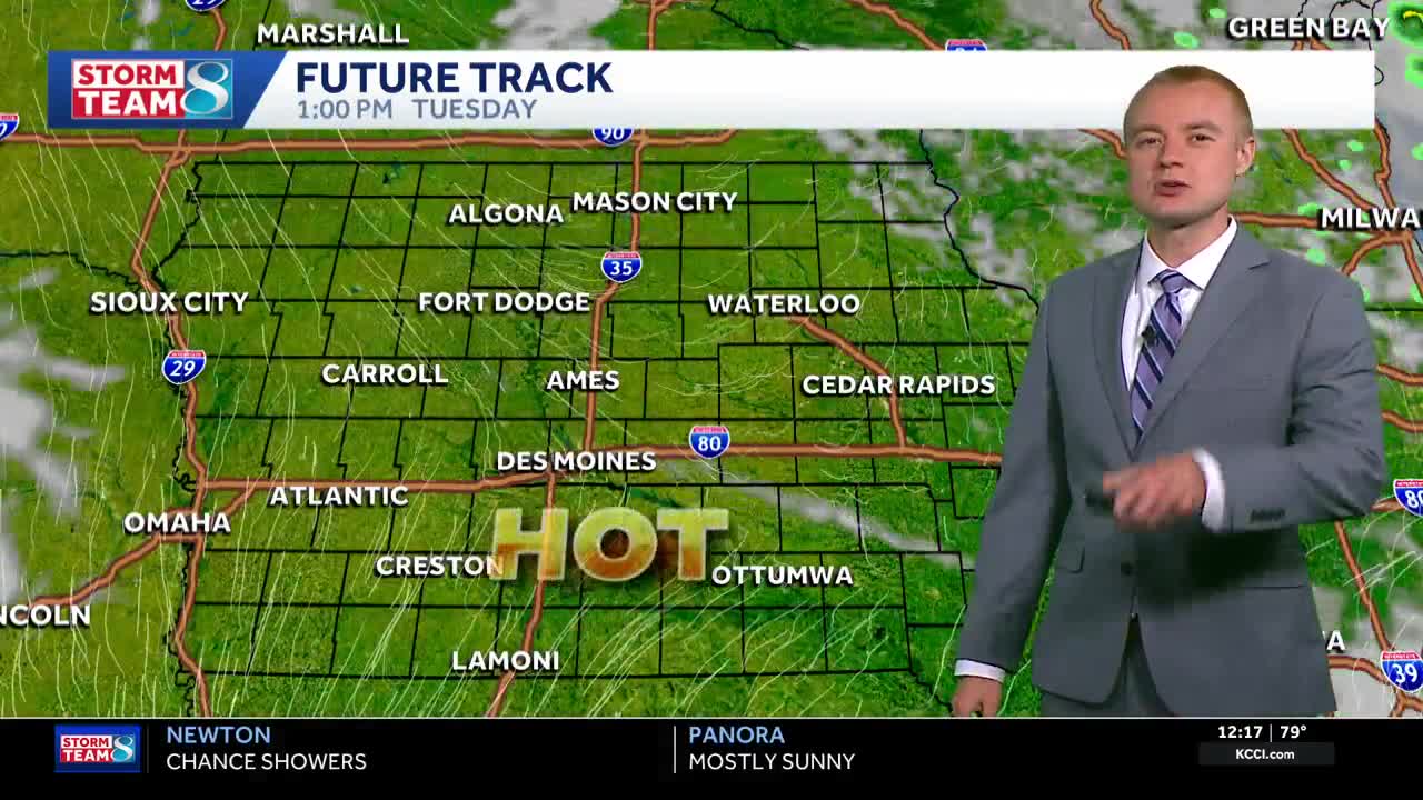 Iowa weather: Brutal heat will bring strong storm chances later this week