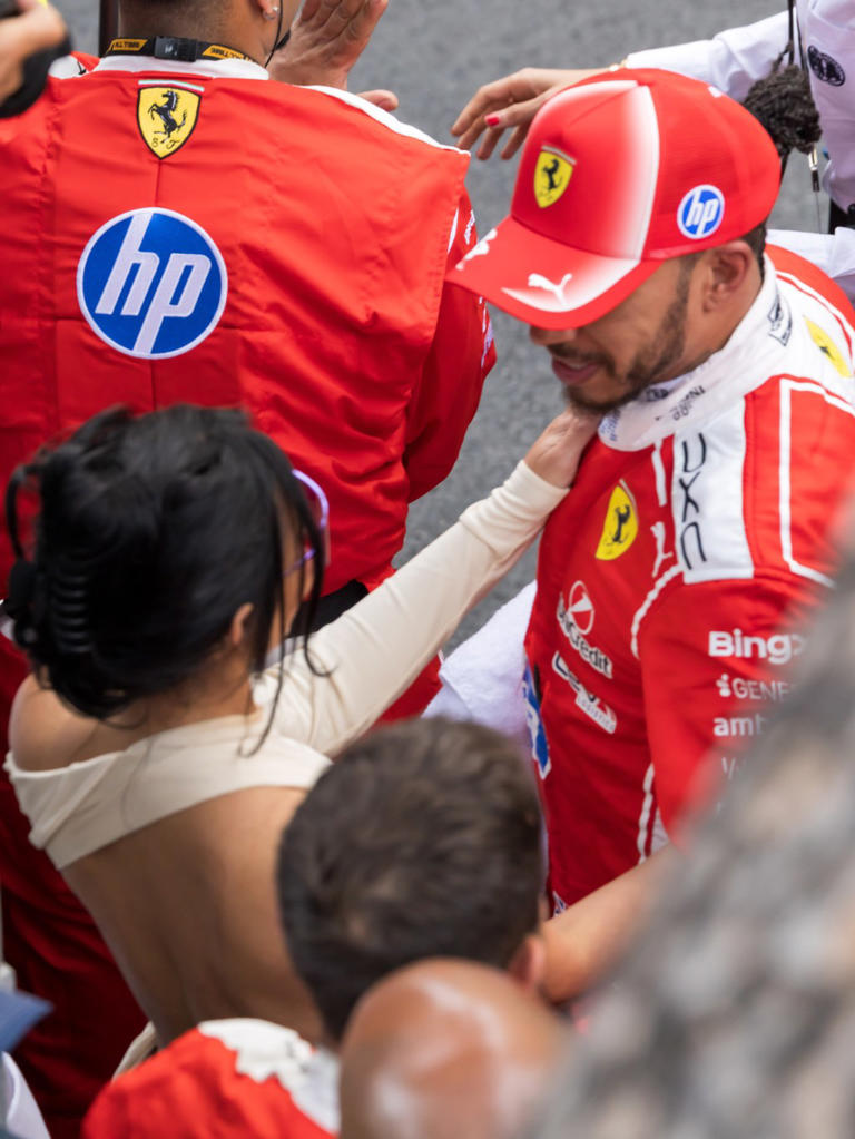 “It’s amazing to have her come this weekend and have her support,” he gushed after snagging second place in Sunday’s race. FilmMagic