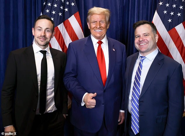 Trump has promoted Bill Pulte (right), a Florida real estate executive, to acting Director of National Intelligence.