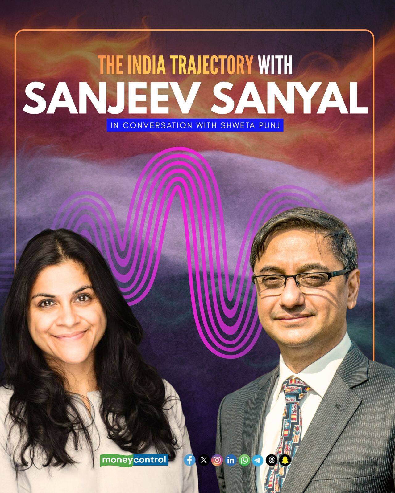 'Let rupee adjust to market level, it's clearly hugely competitive at current level': Sanjeev Sanyal