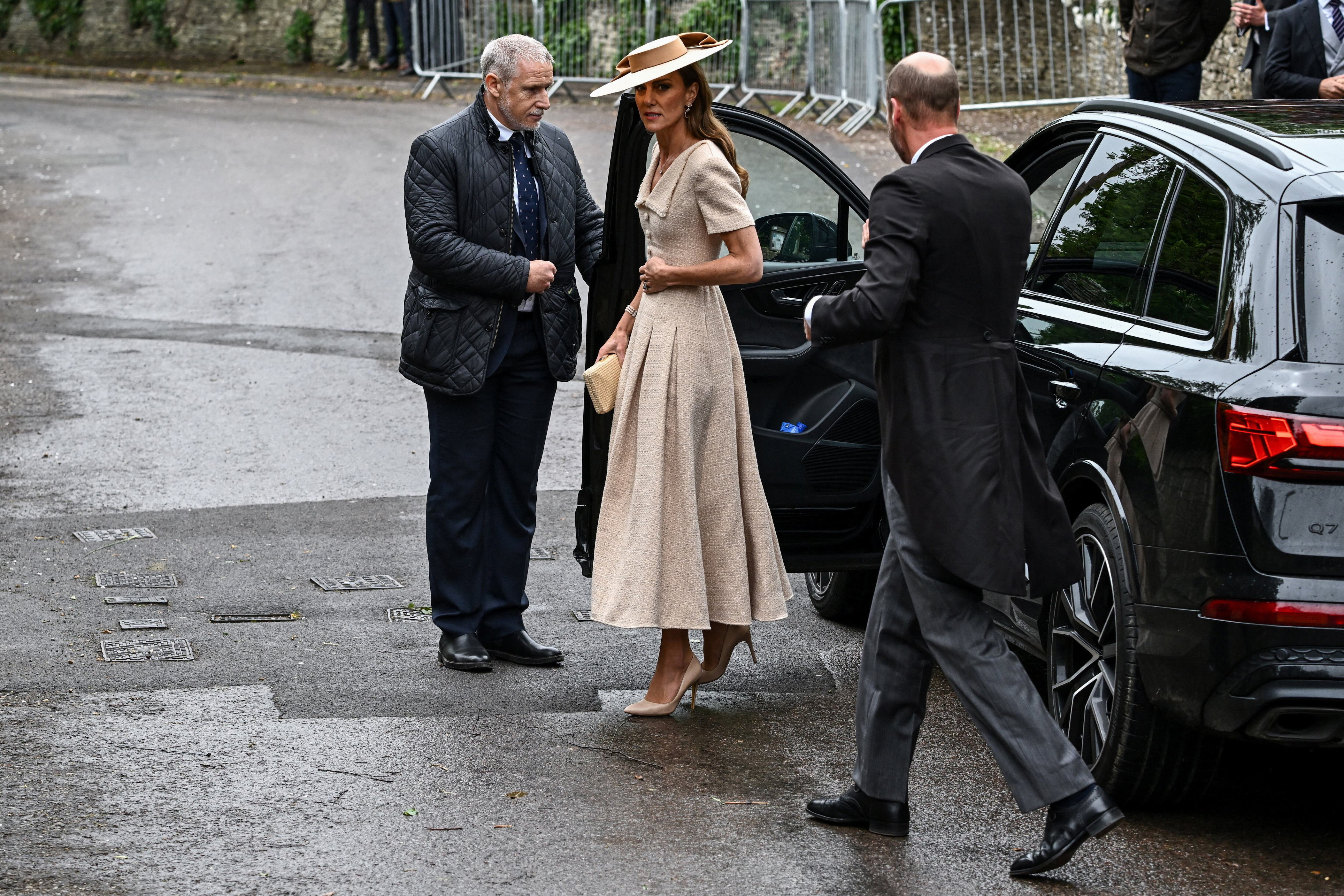 Kate, Princess of Wales, and William, Prince of Wales, arrive to attend the wedding of Princess Anne’s son, Peter Phillips, and Harriet Sperling in 2026. / Dylan Martinez / REUTERS
