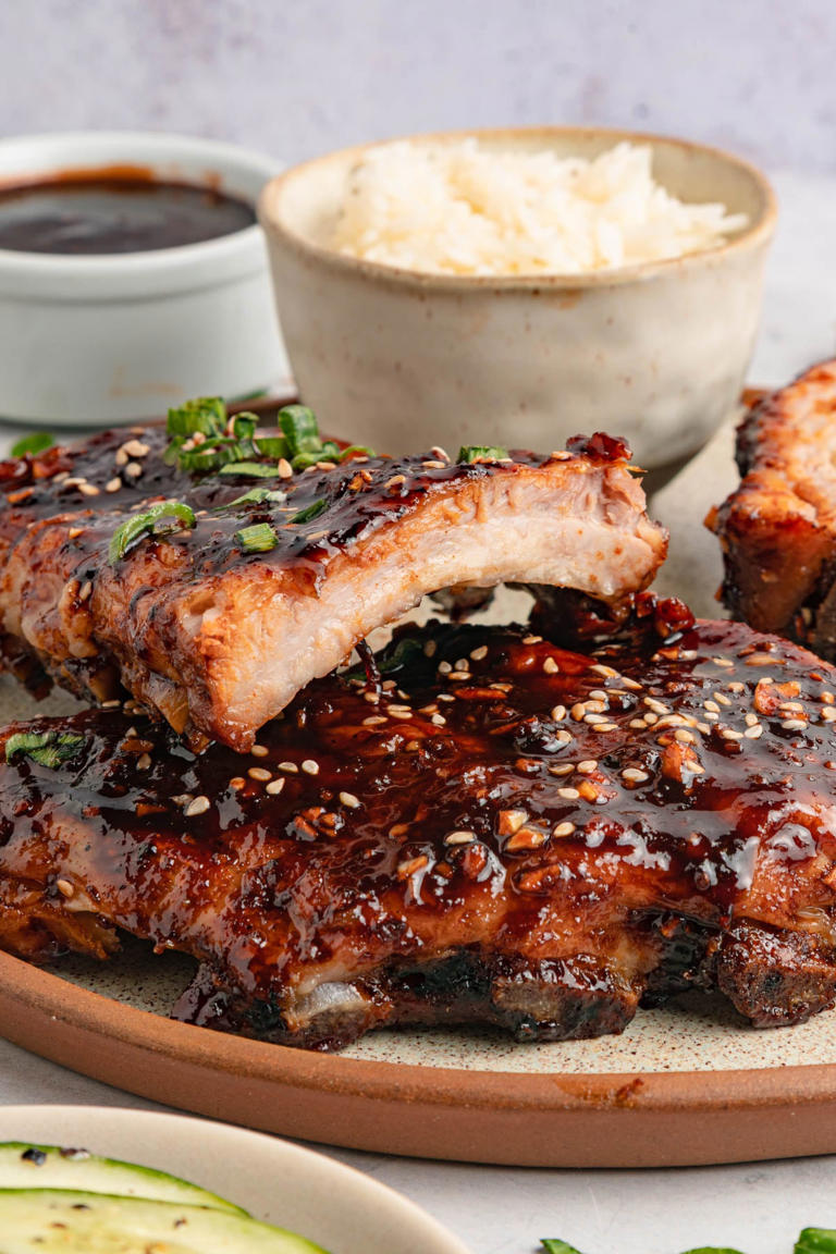 Asian sticky pork ribs