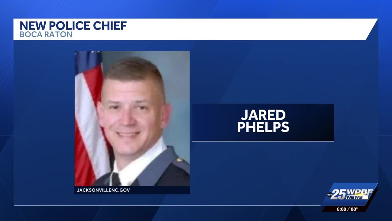 Boca Raton names Jarad Phelps as new police chief
