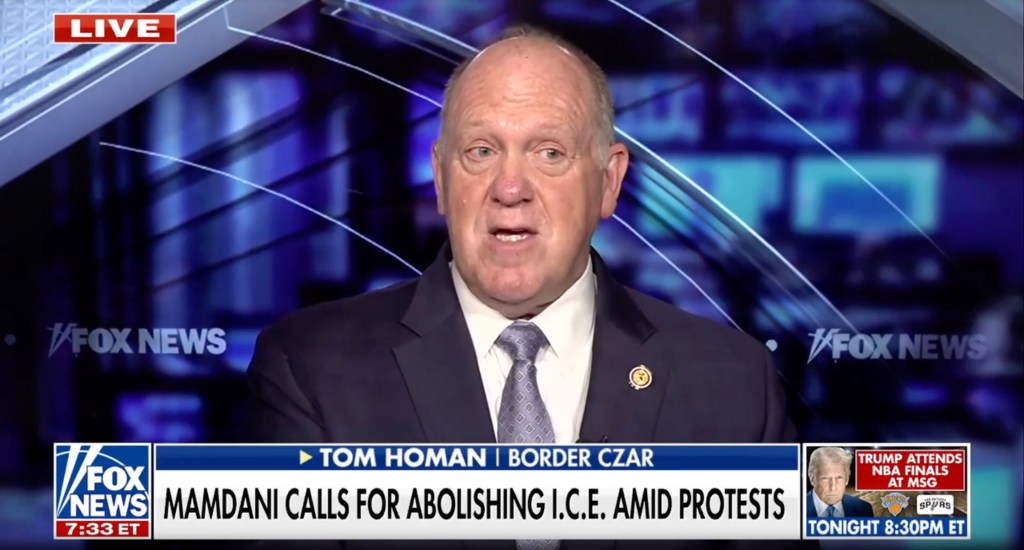 Tom Homan reveals plans set to flood NYC with more ICE agents than you ...