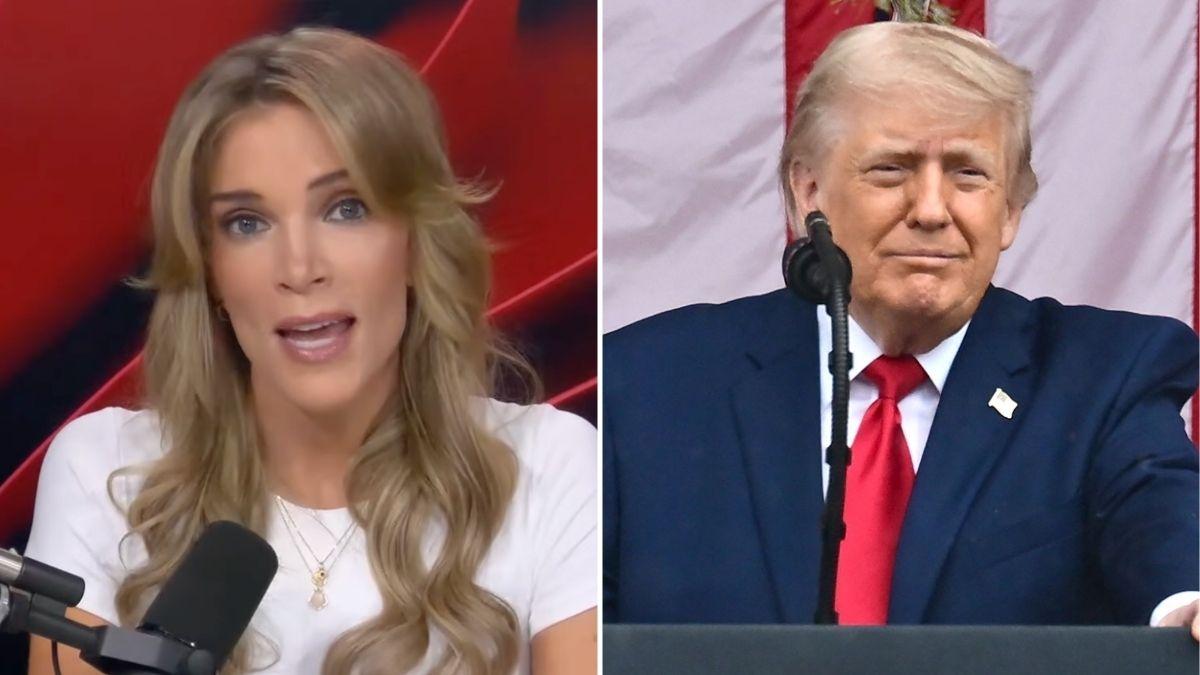 Megyn Kelly defends Donald Trump after president stormed out of NBC ...