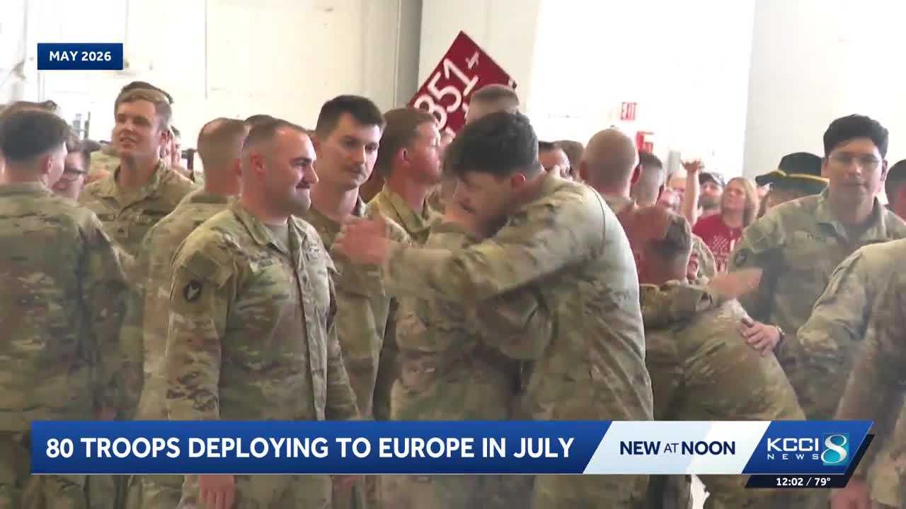 80 Iowa Guard soldiers headed to Europe next month