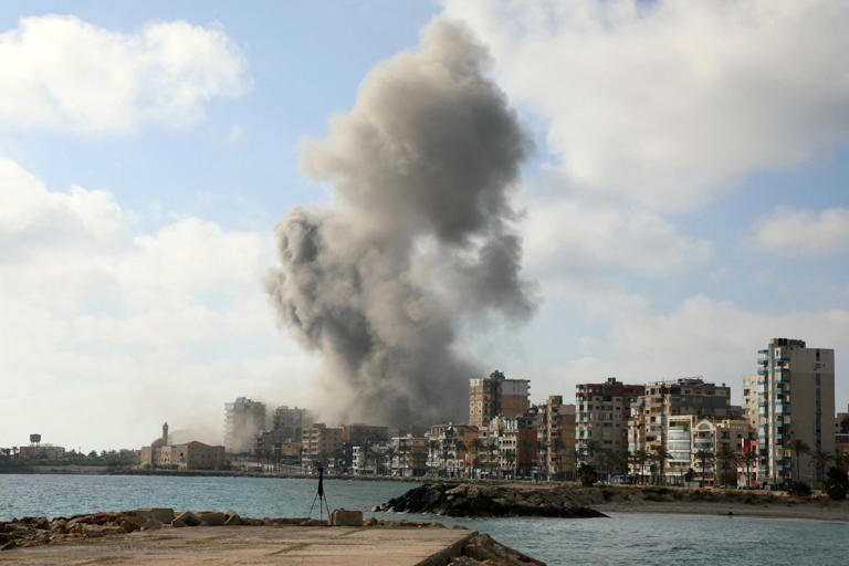 An Israeli airstrike targeted a neighborhood in the southern Lebanese city of Tyre on Sunday.