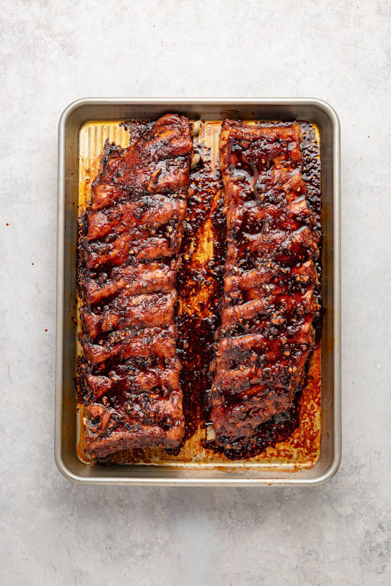 Asian sticky pork ribs