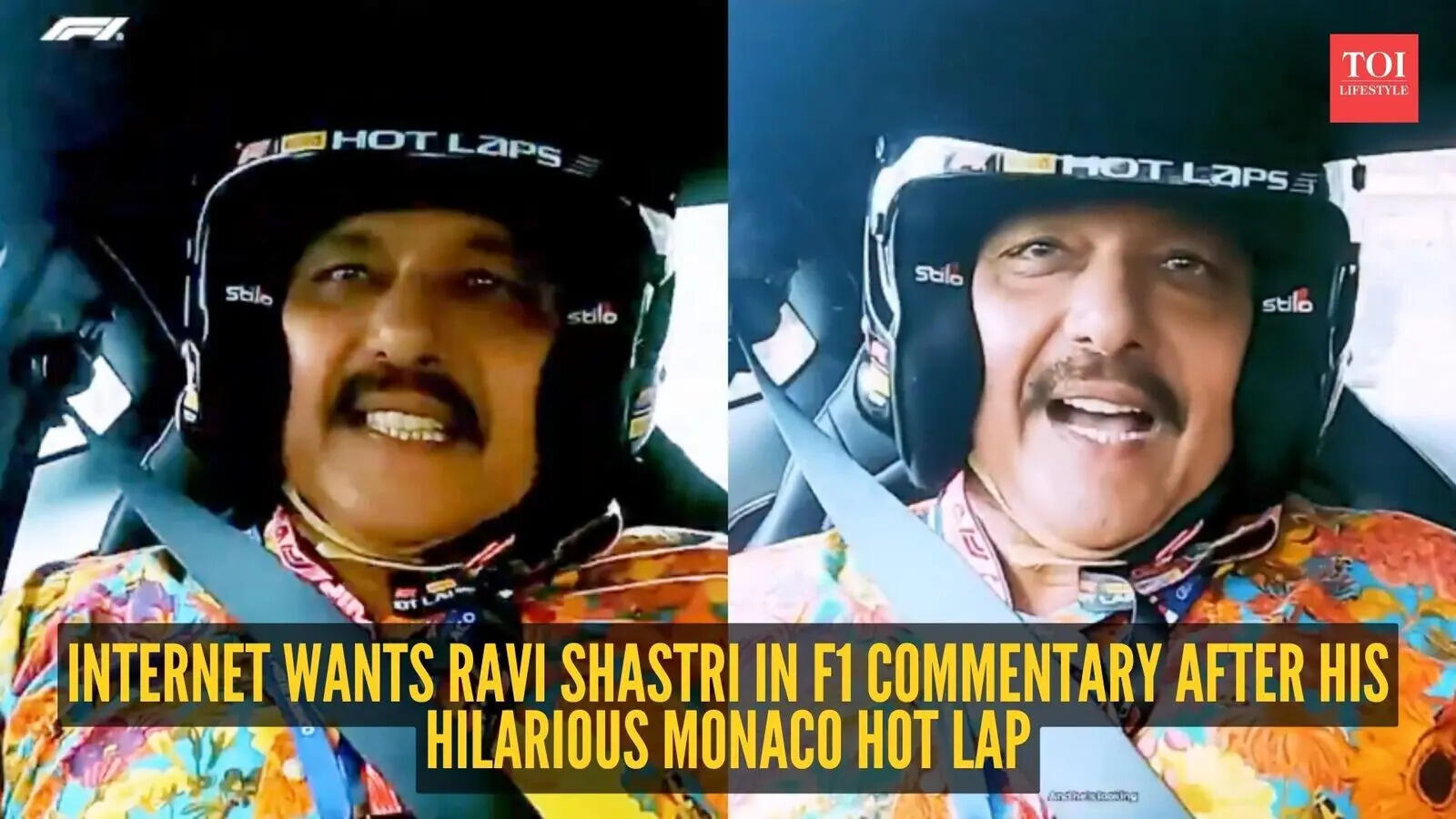 Ravi Shastri tries Formula 1 in Monaco, delivers commentary gold at 250 ...