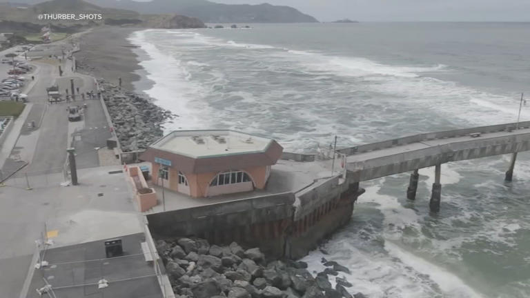 Community shares memories as iconic Pacifica Pier slips closer to sea ...