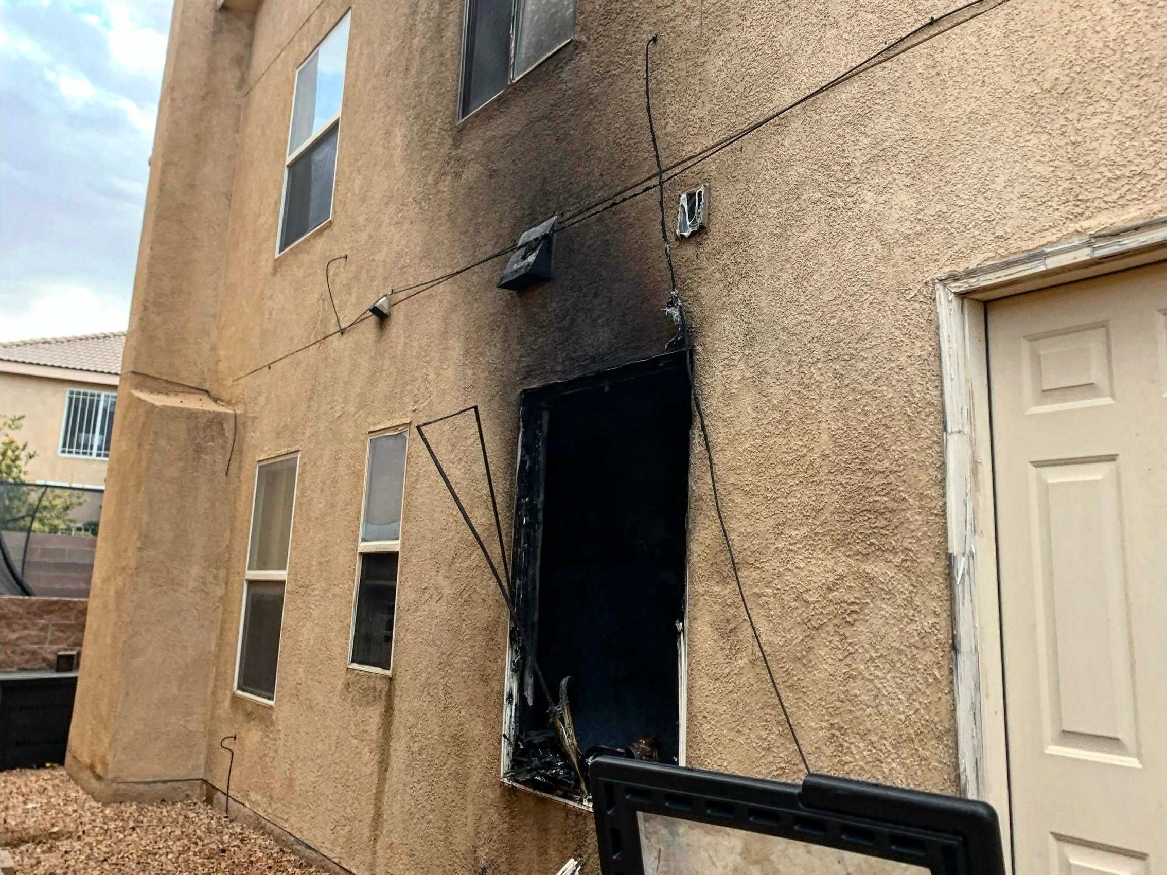 Four people displaced after a structure fire in northwest Albuquerque