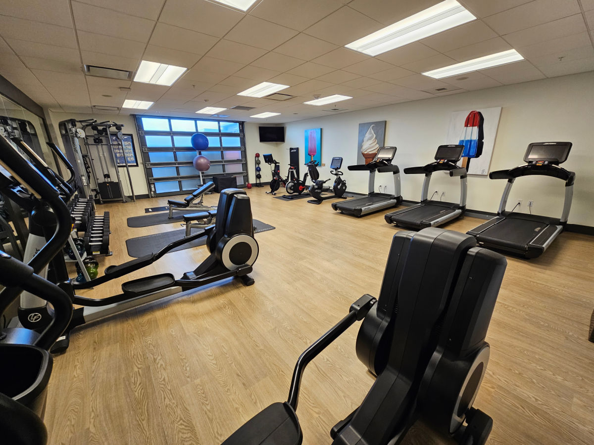 24 hour fitness center at The Lodge Gulf State Park