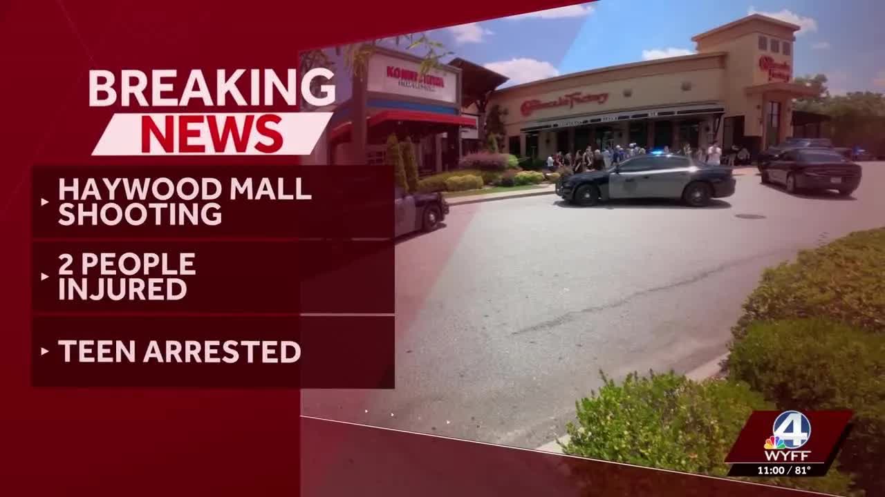 Teen arrested after Haywood Mall shooting leaves two injured