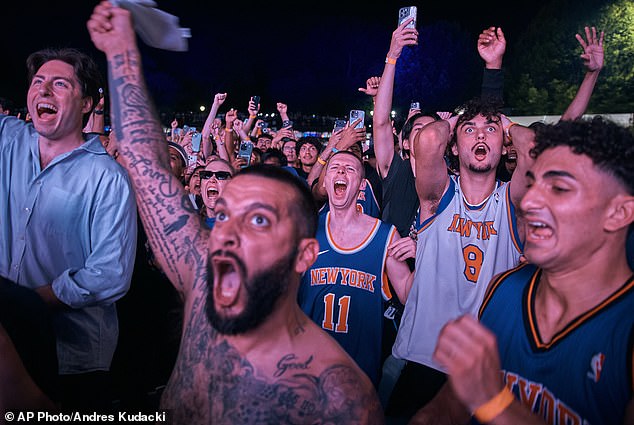 New York descends into chaos as fans rip apart school bus and teen is ...
