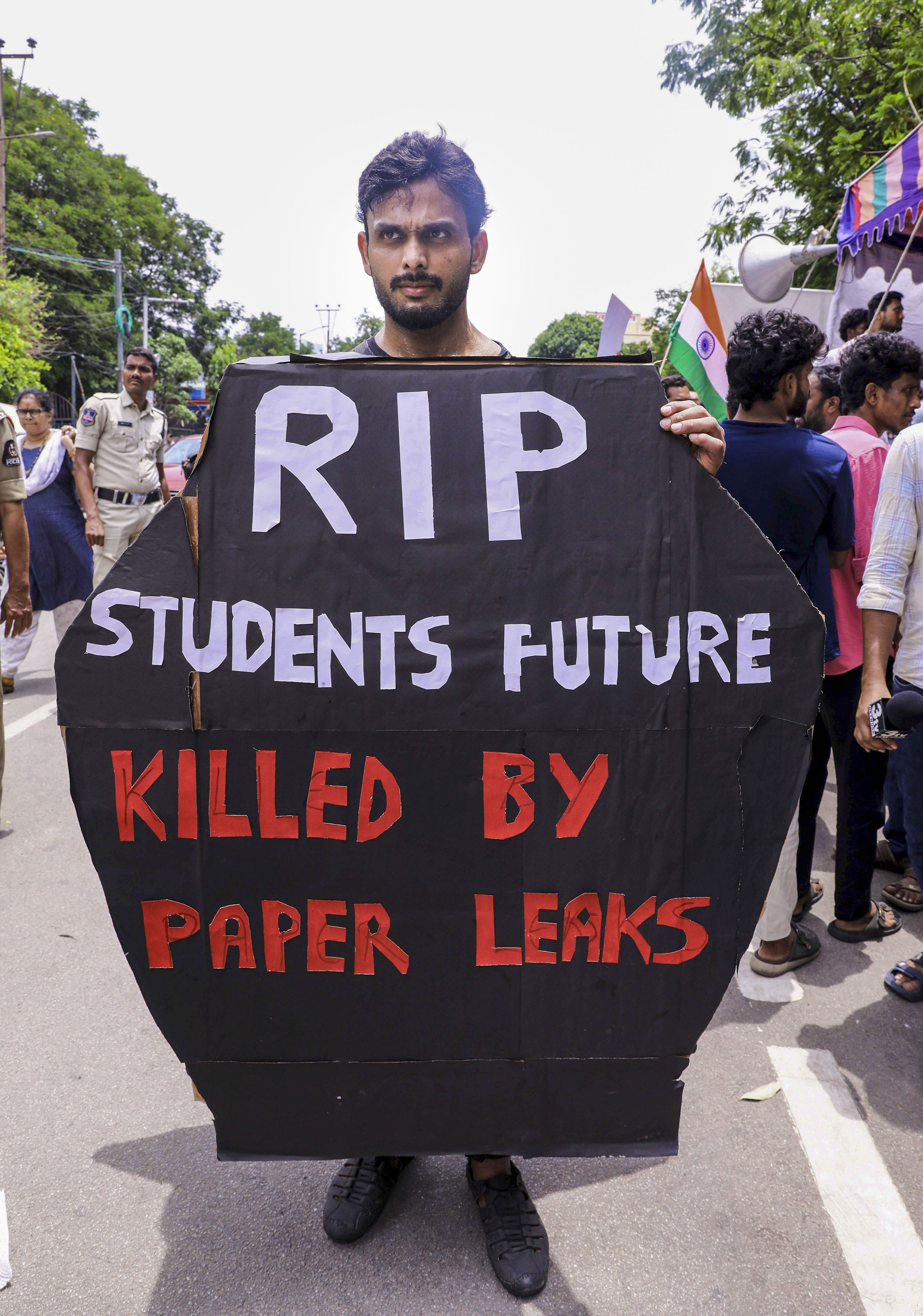 Cockroach Janta Party holds protest in Hyderabad, demands Dharmendra ...