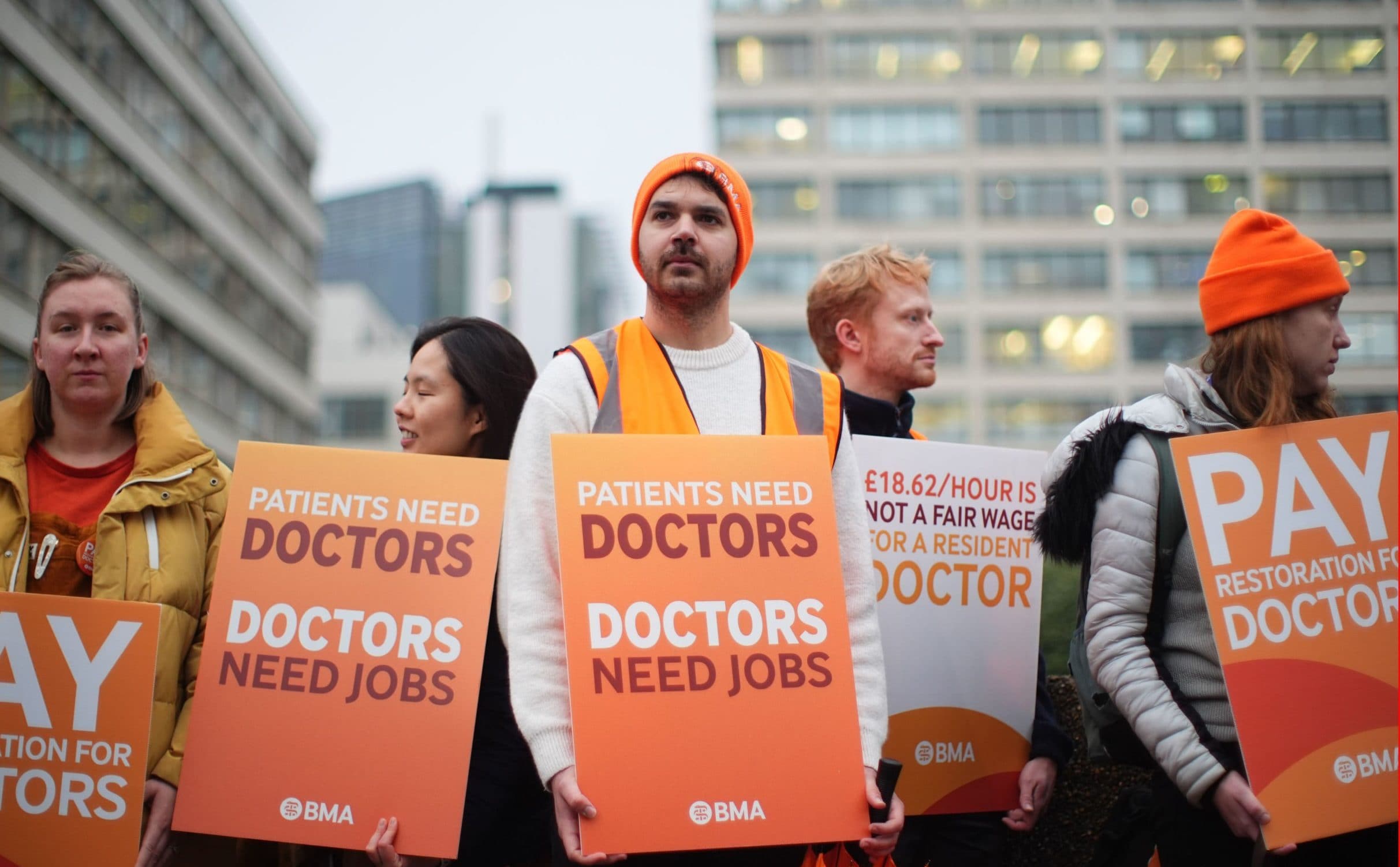 On top of the average 4.9 per cent uplift for this financial year that was previously tabled, junior doctors also been offered an extra 1.7 per cent by April 2027 - James Manning/PA