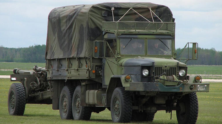 What is a 'deuce and a half' military truck, and how did it get its name?