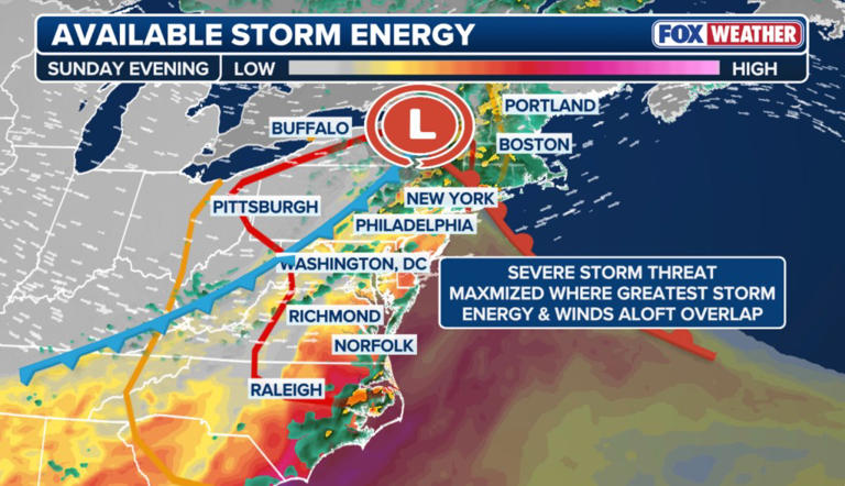 NYC and the Northeast bracing for thunder storms, severe weather to ...