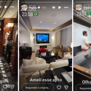Virginia Fonseca exibe quarto de hotel de luxo nos EUA: 'É um apartamento'