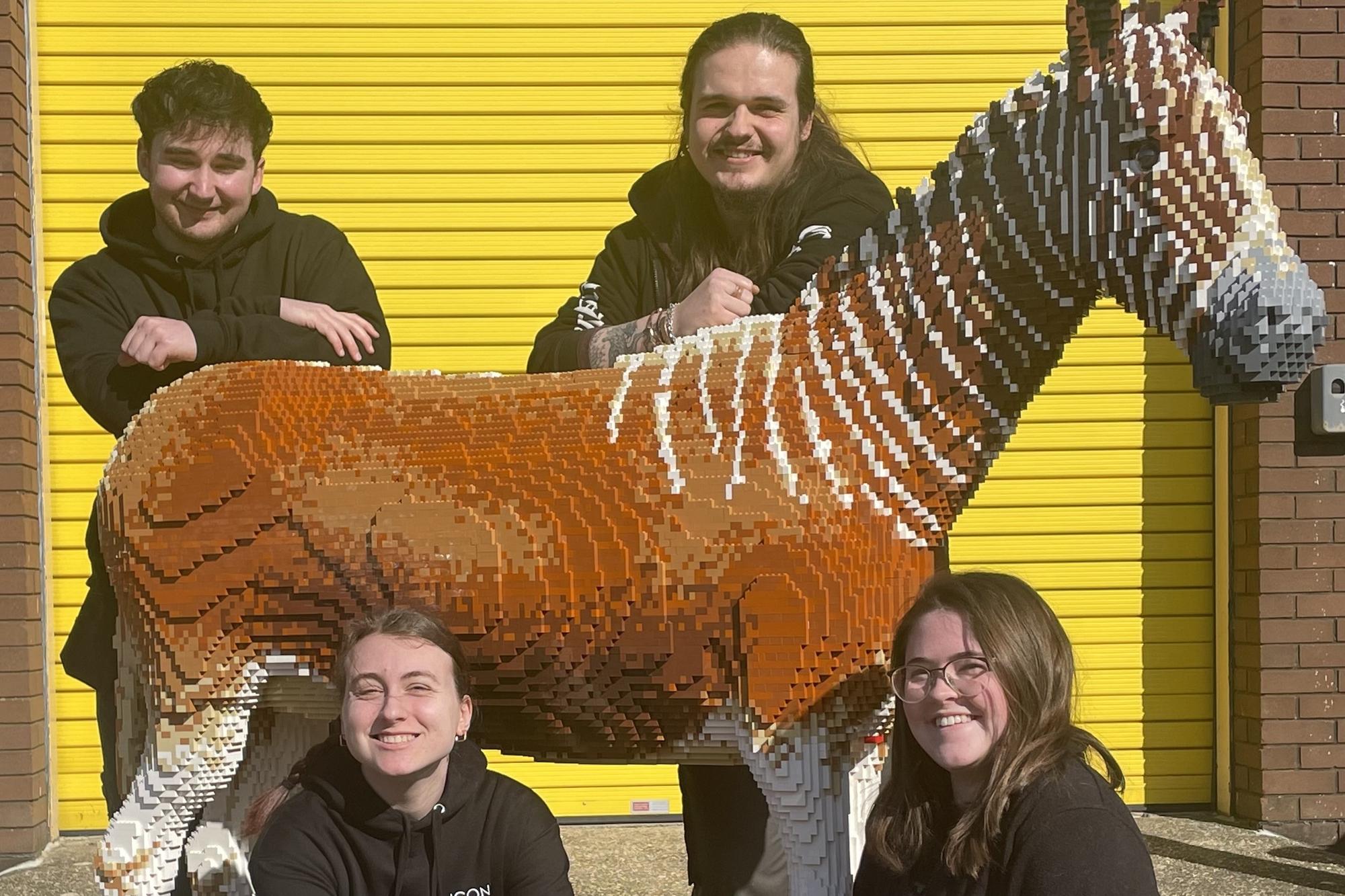 Team building up brick-by-brick for an iconic exhibition at Sewerby Hall