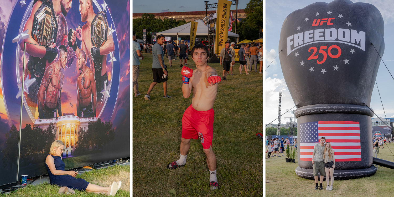 Trump, bald eagles and Zac Brown Band: Inside the UFC Freedom 250 fan fest
