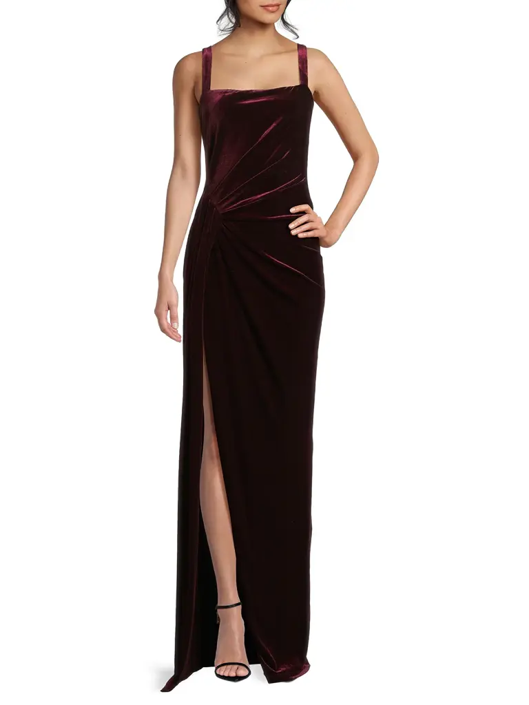 taylor swift burgundy dress Burgundy Taylor Swift Halter Pleated Dress Bridesmaid Wedding Celebrit   Hoprom