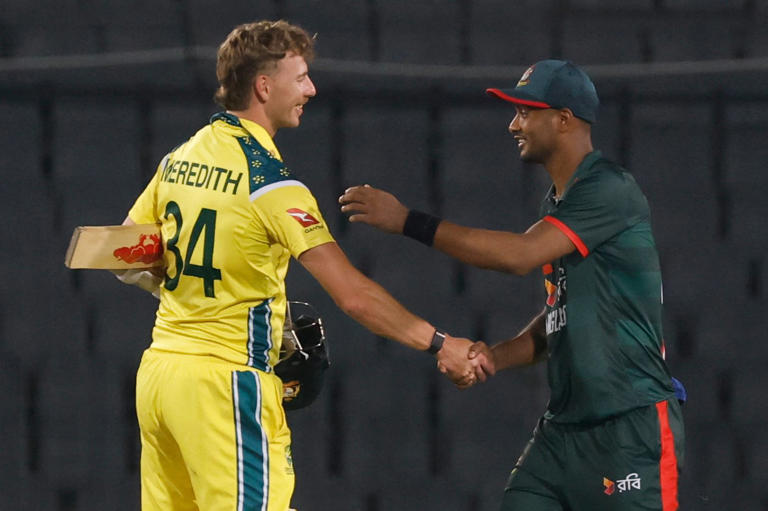 Australia edges Bangladesh with 1-wicket win in 3rd one-day ...