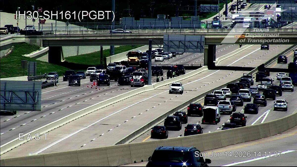 All westbound lanes of I-30 reopen after being closed due to crash Sunday