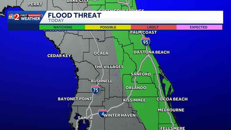 Impact weather: Possible flooding in parts of Central Florida following ...