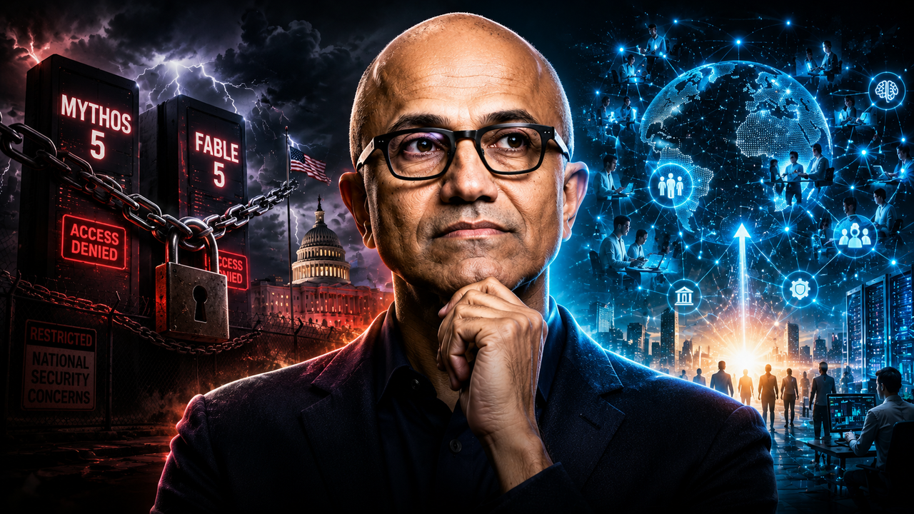 Amid Anthropic's Fable 5 ban, Satya Nadella warns against AI power ...