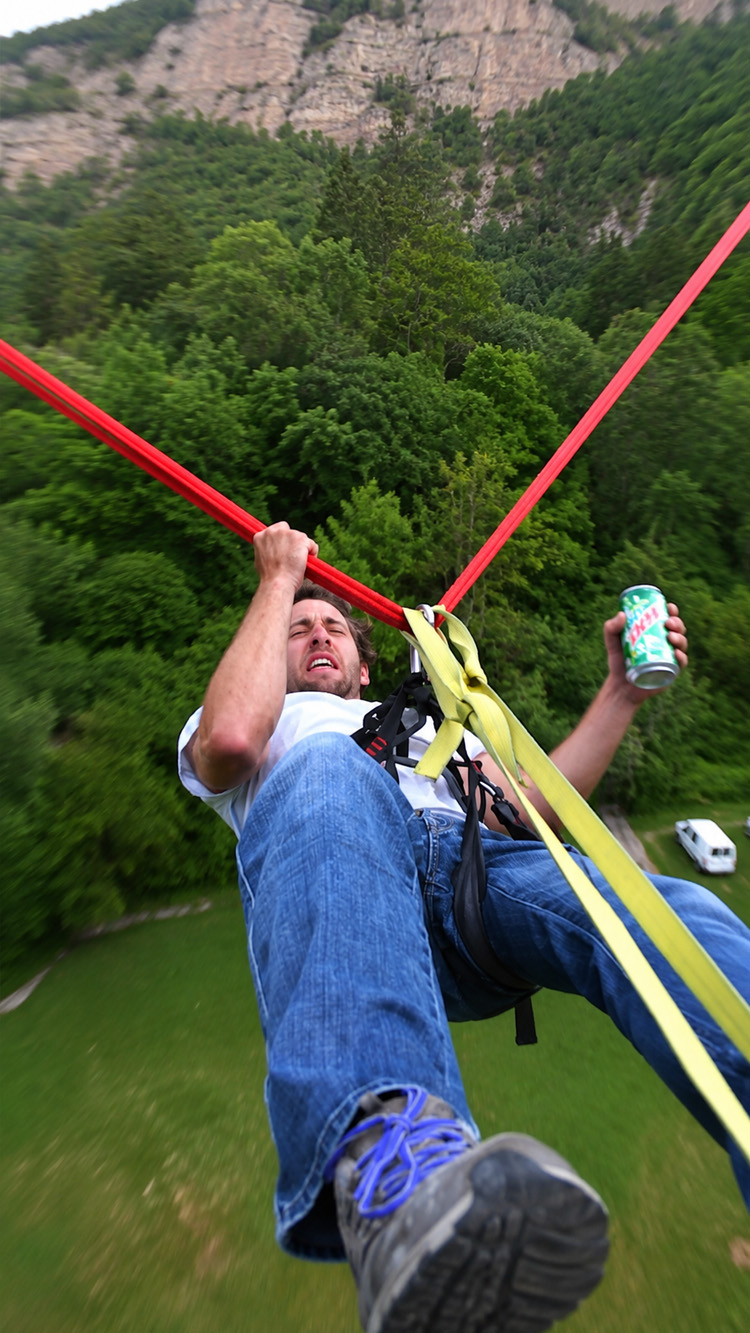 Human launch challenge creates massive air time
