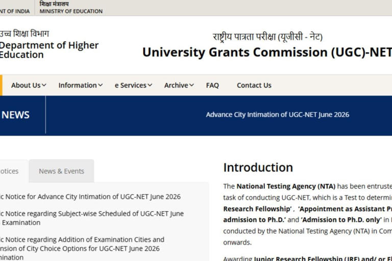 UGC NET admit card 2026 live: NTA UGC NET hall tickets releasing today ...
