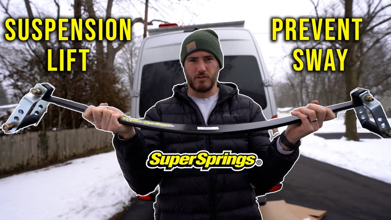 SuperSprings on a Sprinter van - smoother ride, better handling