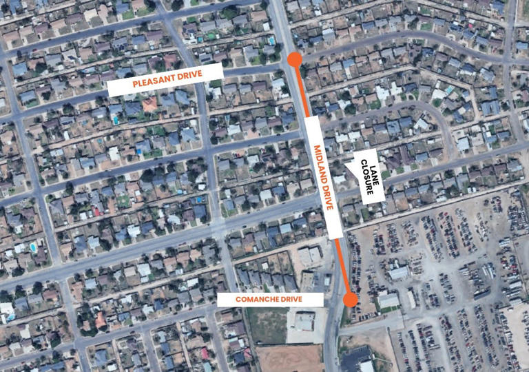 Lane closures happening this week in Midland and Odessa