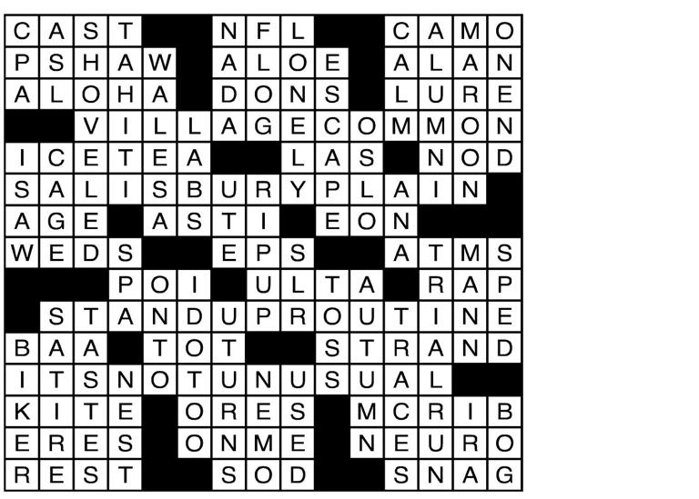 Puzzle solutions for Monday, Jun. 15, 2026