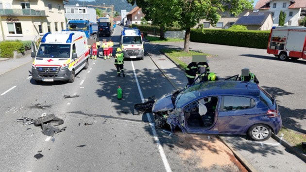 Die Unfallstelle in Lustenau.
